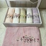 ENZA - 3d Nakışlı Bambu Havlu 6 Ad. (50X90)