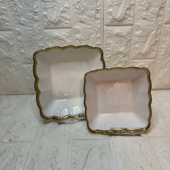 2'li Sunum Kahvaltı Tabağı Porselen (17-14 CM)