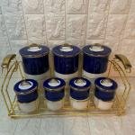 Porselen Baharat Takımı 15 parça