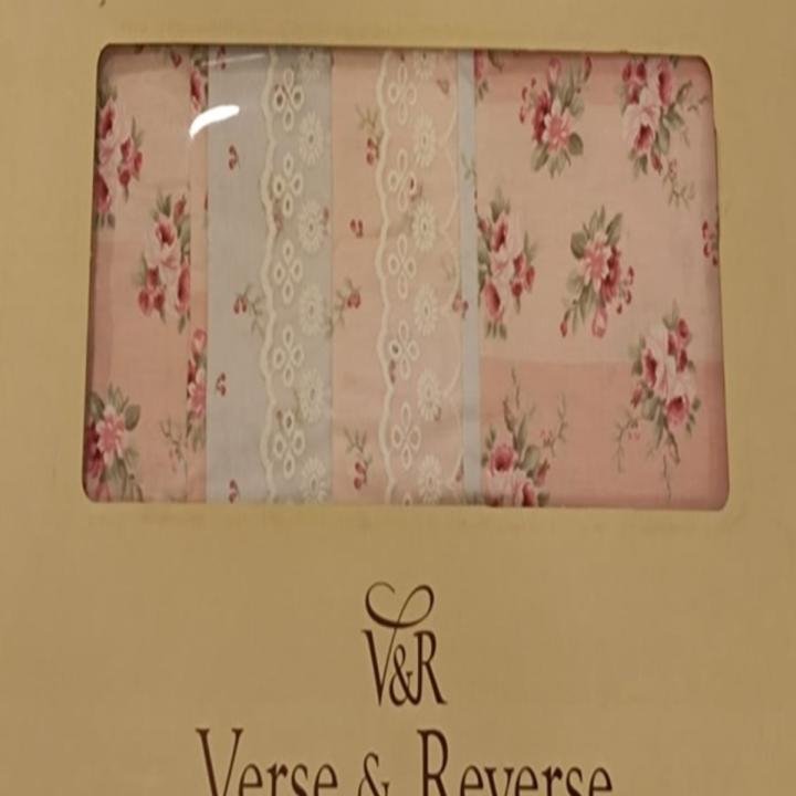 Verse&reverse %100 Pamuklu 1.kalite Çift Kişilik Nevresim Takımı 4 Yastıklı