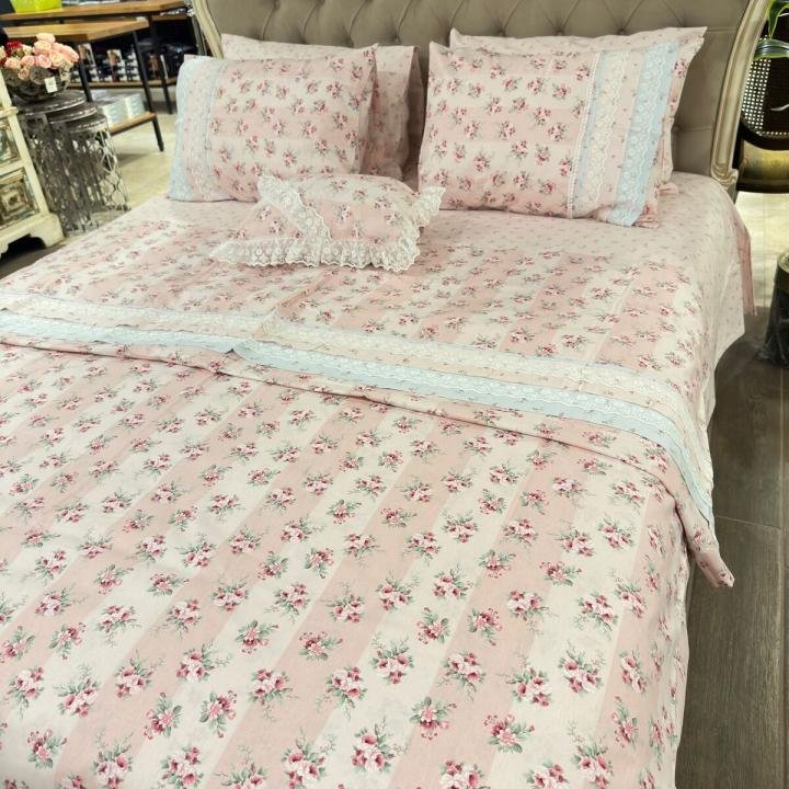 Verse&reverse %100 Pamuklu 1.kalite Çift Kişilik Nevresim Takımı 4 Yastıklı