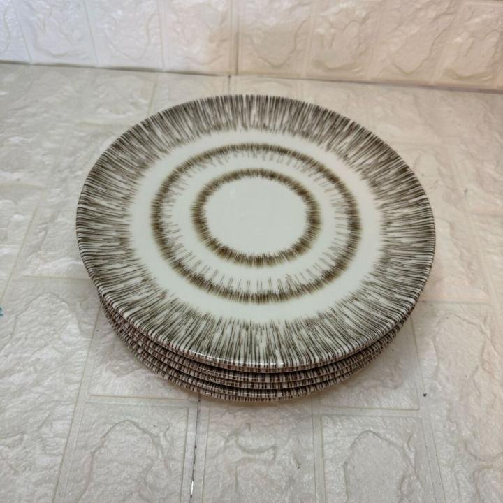 6 Lı Servis Tabağı Porselen Lokanta- Kafe-hotel 25 Cm