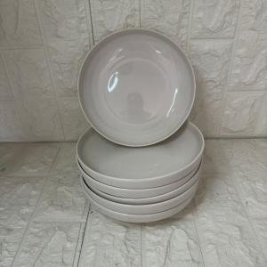 6 Lı Yemek Yemek Tabağı Porselen 19 Cm