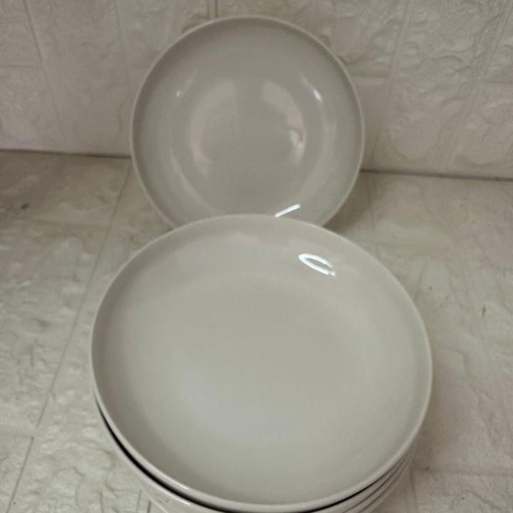 6 Lı Yemek Yemek Tabağı Porselen 19 Cm