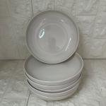 6 Lı Yemek Yemek Tabağı Porselen 19 Cm