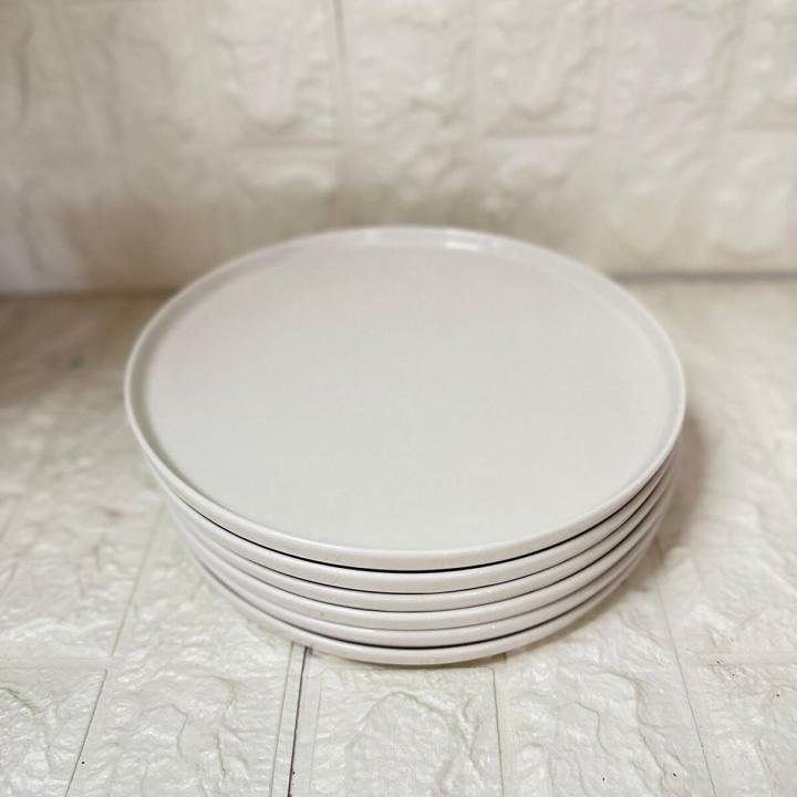 6 lı Servis Sunum Tabağı Porselen 25 cm