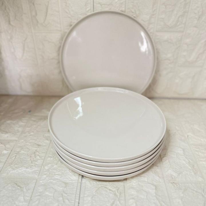 6 lı Servis Sunum Tabağı Porselen 25 cm