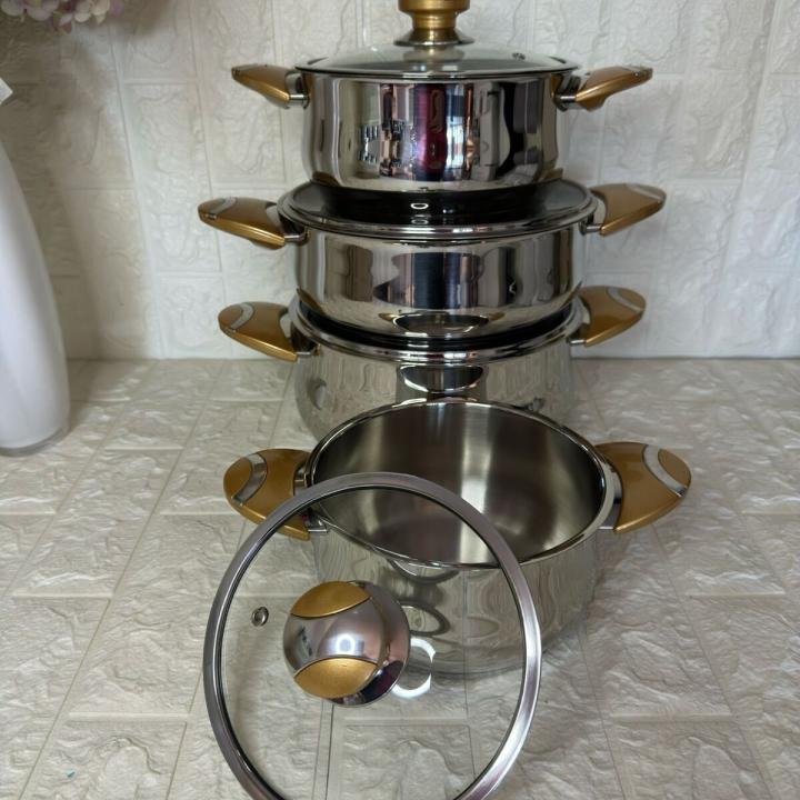 Tencere Seti Çelik 8 Parça