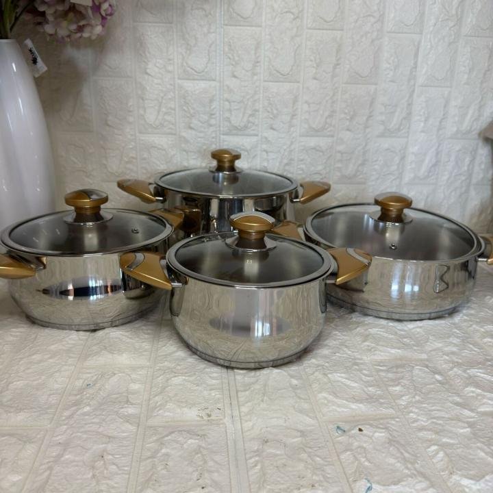 Tencere Seti Çelik 8 Parça