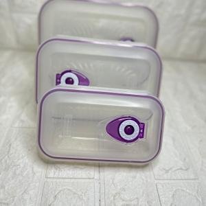 3 Lü Set Vakumlu Saklama Kabı ( 2.6 Litre + 1.3 Litre + 0.50 Litre )