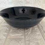 2 Adet Büyük Boy 26 Cm Mutfak Kase Salata Kasesi GRİ Yükseklik: 9 Cm