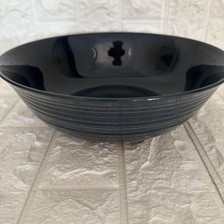 2 Adet Büyük Boy 26 Cm Mutfak Kase Salata Kasesi GRİ Yükseklik: 9 Cm