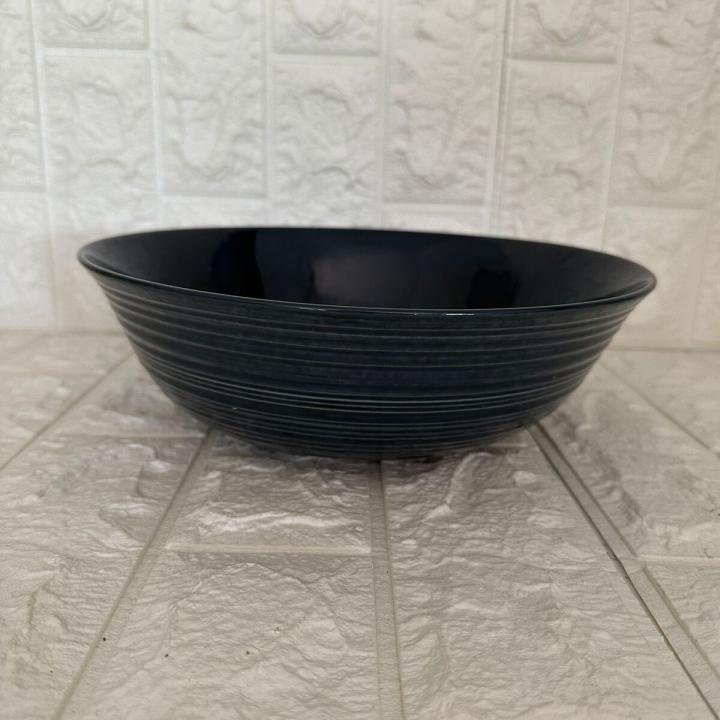 2 Adet Büyük Boy 26 Cm Mutfak Kase Salata Kasesi GRİ Yükseklik: 9 Cm