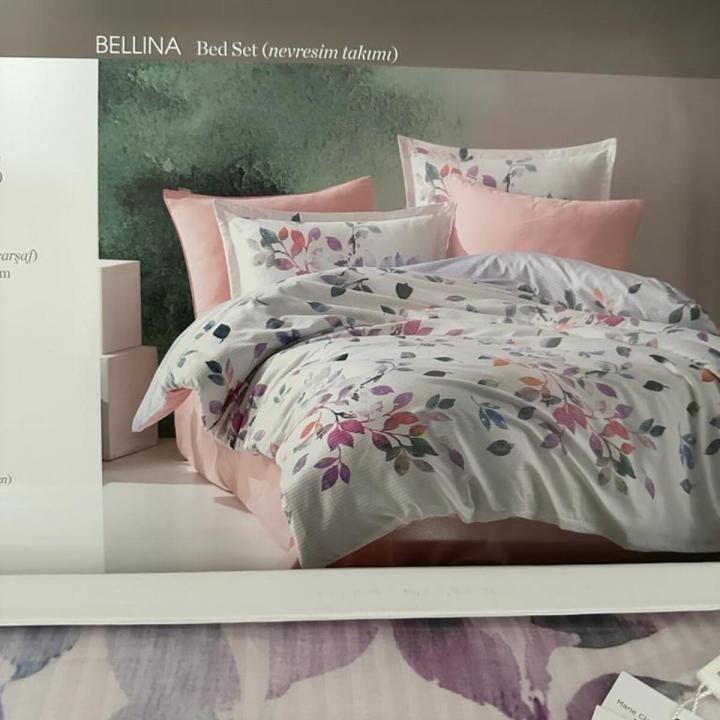 Bellina Saten Çift Kişilik Nevresim Takımı