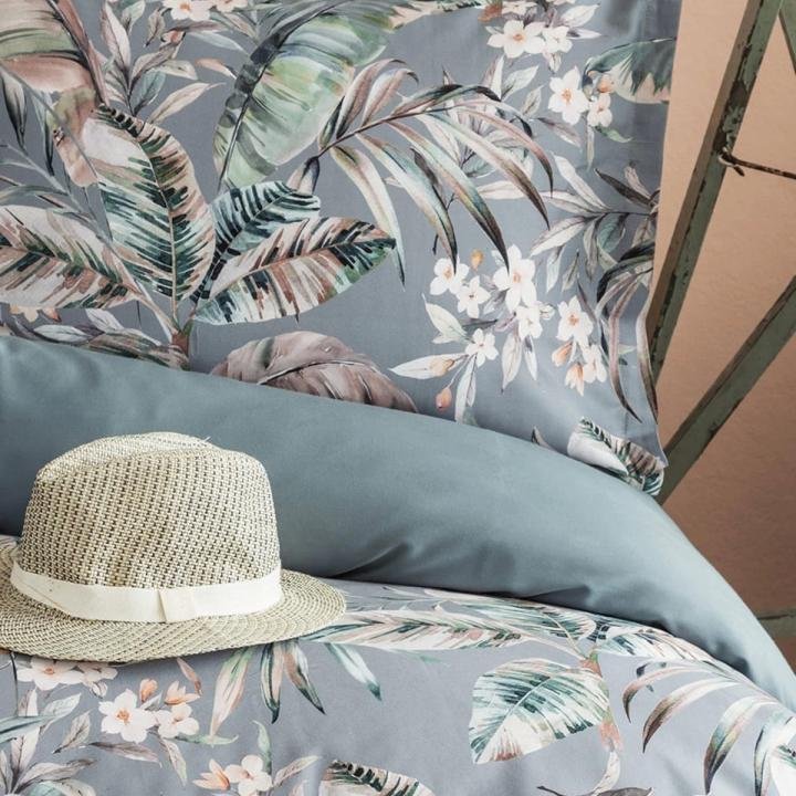 Laorine 210 TC (83 Tel) Dijital Pamuk Saten Nevresim Takımı Çift Kişilik