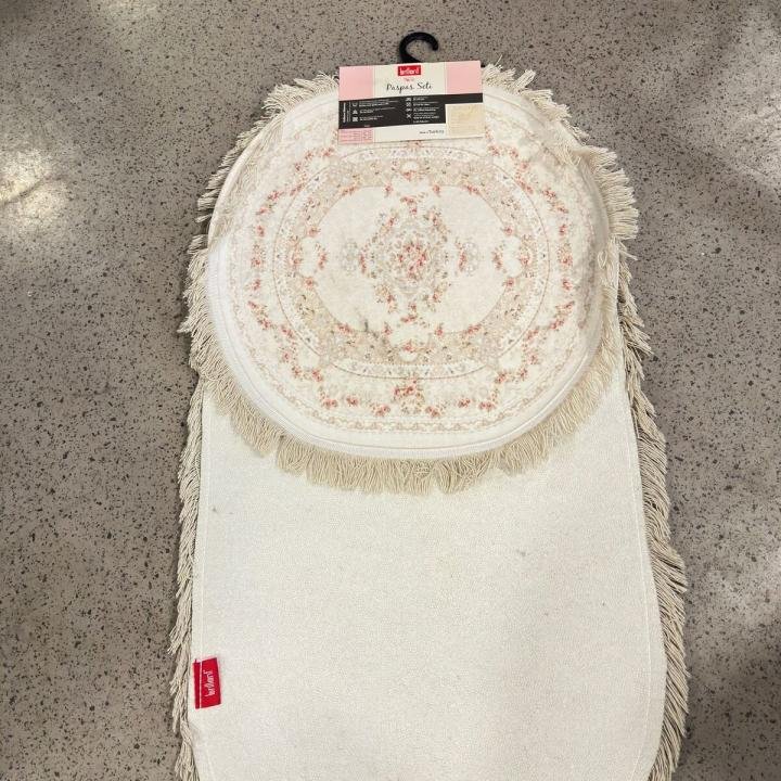 Ekonomik Banyo Paspası 2 'li Kaymaz Taban 60x100