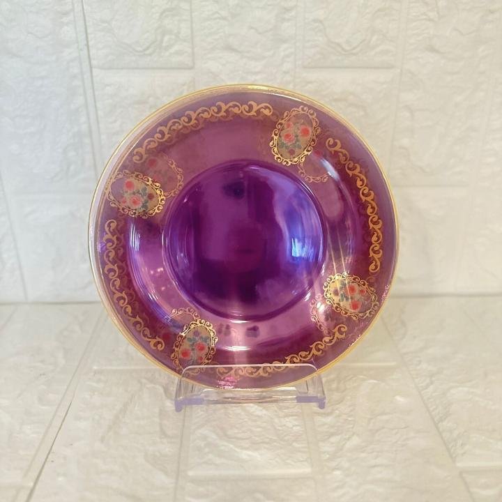 6 Parça Gül Desenli Pasta Tabağı 20 cm