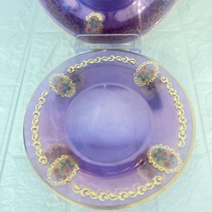 6 Parça Gül Desenli Pasta Tabağı 20 cm