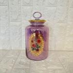 Kavanoz Gül Desenli 2640 cc Golden Flowers