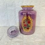 Kavanoz Gül Desenli 2640 cc Golden Flowers