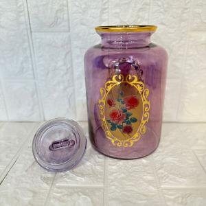 Kavanoz Gül Desenli 2640 cc Golden Flowers