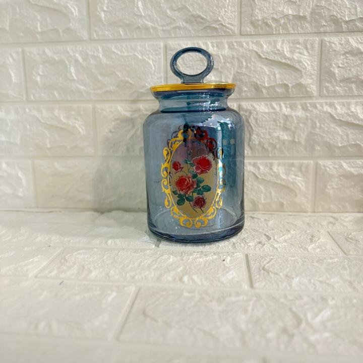 Kavanoz Gül Desenli 1515 cc Golden Flowers