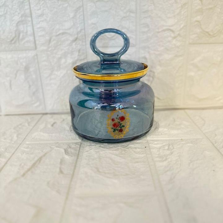 Kavanoz Gül Desenli 614 cc Golden Flowers