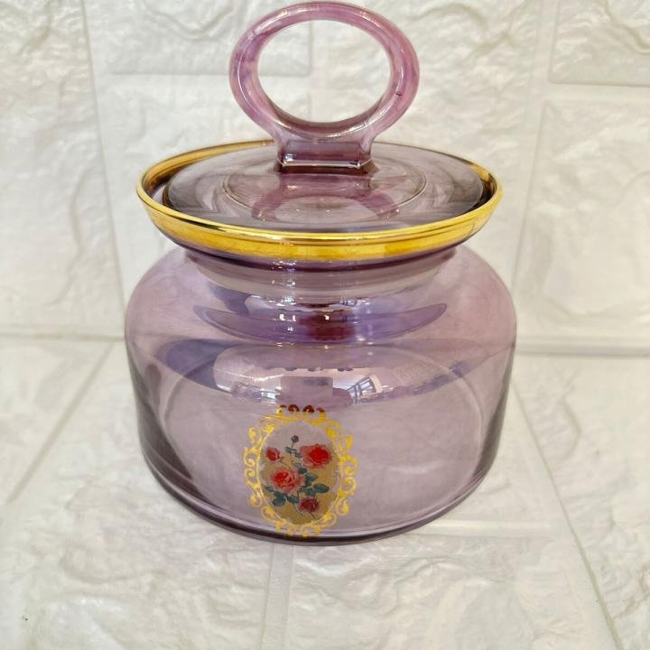 Kavanoz Gül Desenli 614 cc Golden Flowers