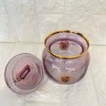 Kavanoz Gül Desenli 614 cc Golden Flowers