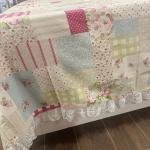 Patchwork Pike Yatak Örtüsü Dantelli Tek Kişilik % 100 Pamuk