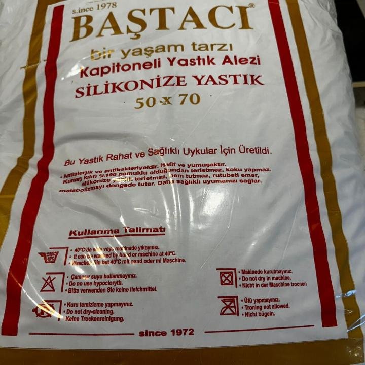Baştacı Boncuk Silikon Yastık 1 Adet 50x70 1kg Pamuklu Akfil Kumaş