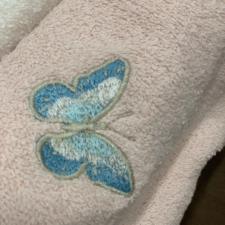 6’lı Havlu Kelebek Nakışlı 50 X 90