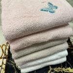 6’lı Havlu Kelebek Nakışlı 50 X 90