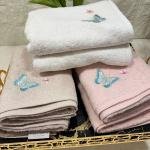 6’lı Havlu Kelebek Nakışlı 50 X 90