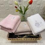 6’lı Havlu Nakışlı 50 X 90 % 100 Pamuk