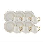 Kahve Fincan Takımı 6’lı Altın Dekorlu