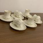 Kahve Fincan Takımı 6’lı Altın Dekorlu