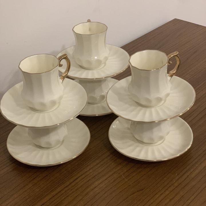 Kahve Fincan Takımı 6’lı Altın Dekorlu