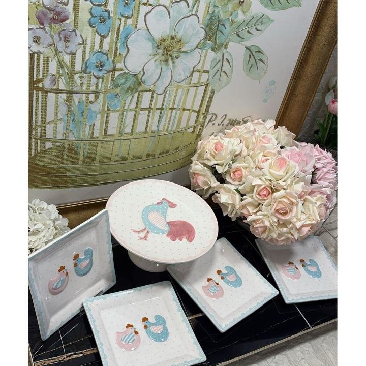 Sunum Seti Kek-Pasta 5 parça