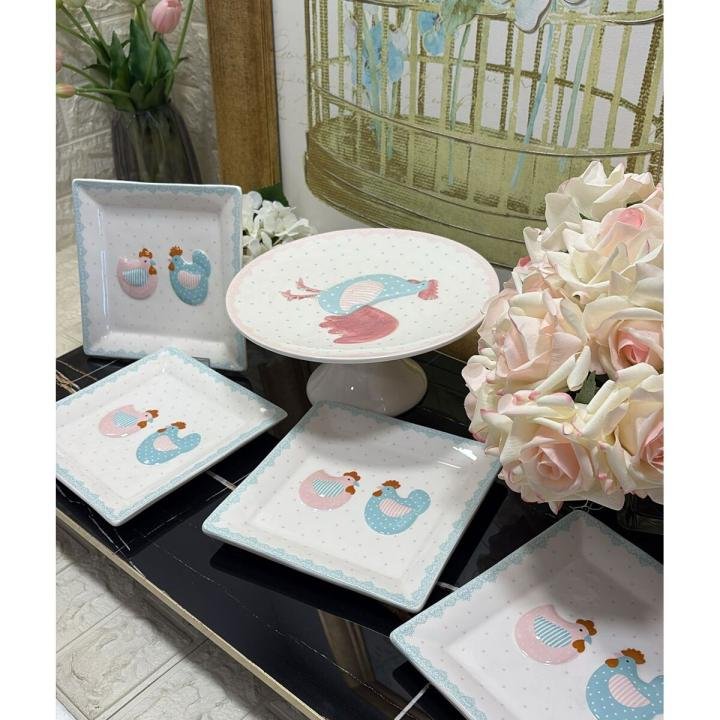 Sunum Seti Kek-Pasta 5 parça