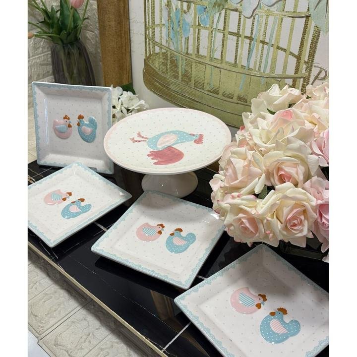 Sunum Seti Kek-Pasta 5 parça