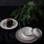 Royal Black Colors 6 Kişilik 24 Parça Yemek Takımı