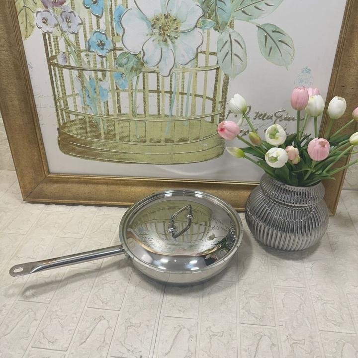 Kapaklı Tava 32 Cm 5,2 Lıtre Profiline Dış Çelik Iç Teflon