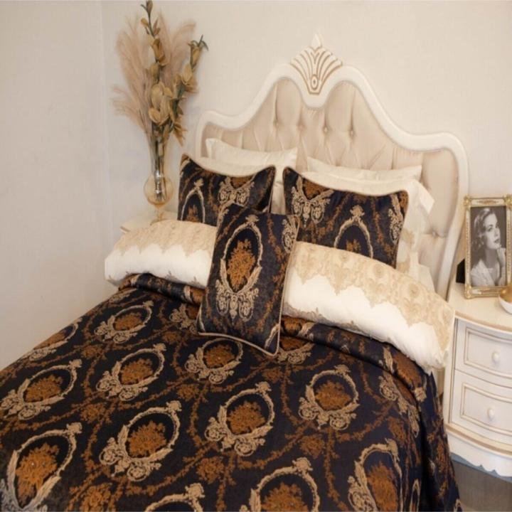 Çeyiz Yatak Örtüsü Melani Lacivert 260*270