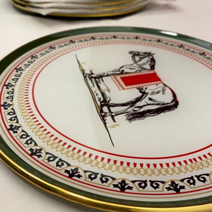 Boldi 6'lı Cam Servis Tabagı 26 Cm