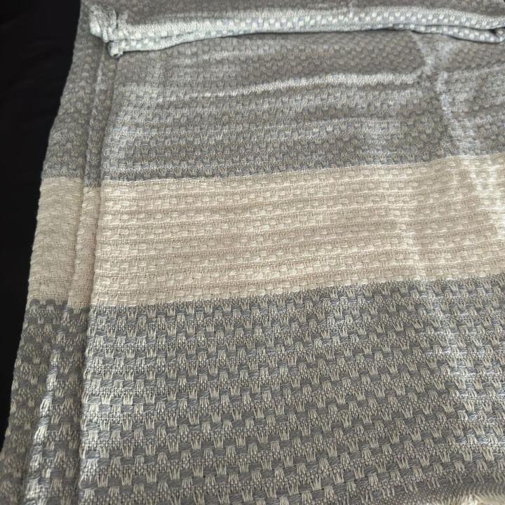 Dört Mevsim Çok Amaçlı %100 Pamuk Pike Örtü Gri