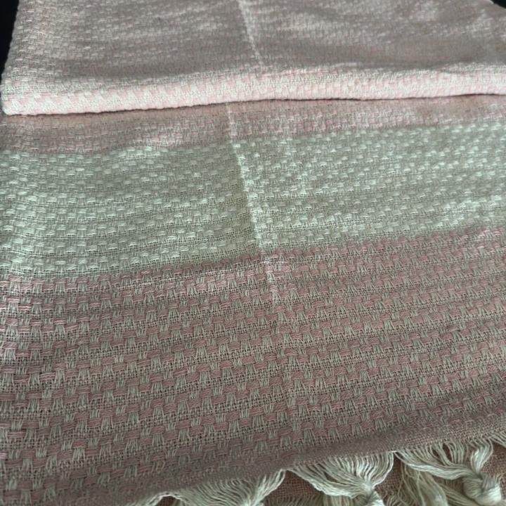 Dört Mevsim Çok Amaçlı %100 Pamuk Pike Örtü Pembe