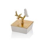 Beyaz Love Bird Serisi Kutu 15x15x12 cm
