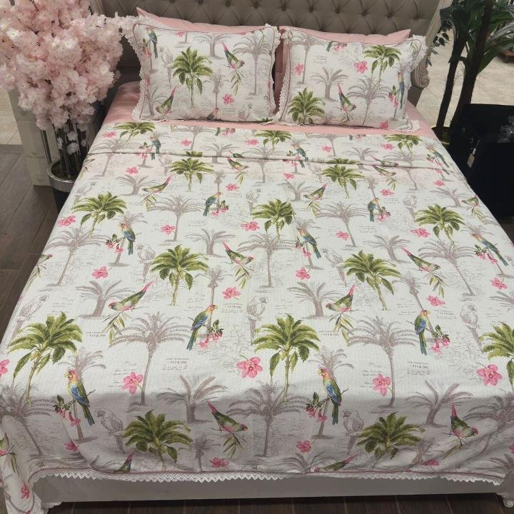 Parrot Pike Takımı Dantelli %100 Pamuk