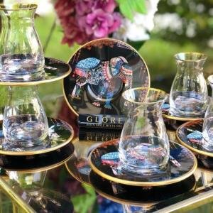 Bej Yaldızlı Bardak